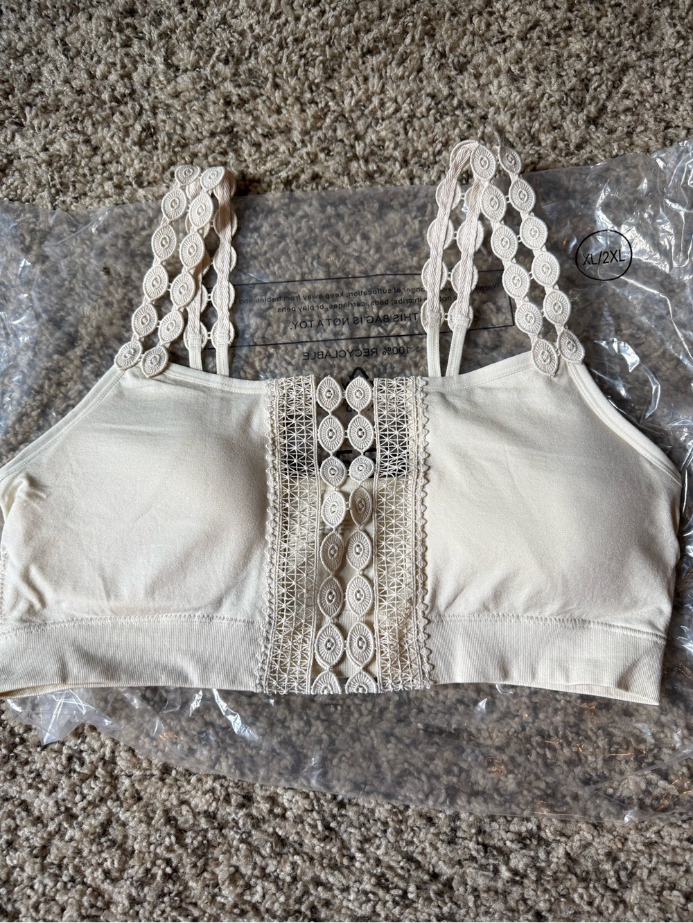Cream bralette